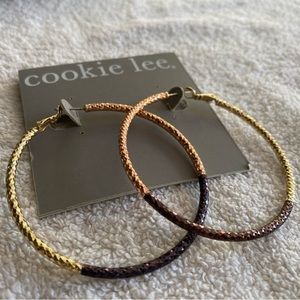 Cookie Lee Tri-Metal Hoops